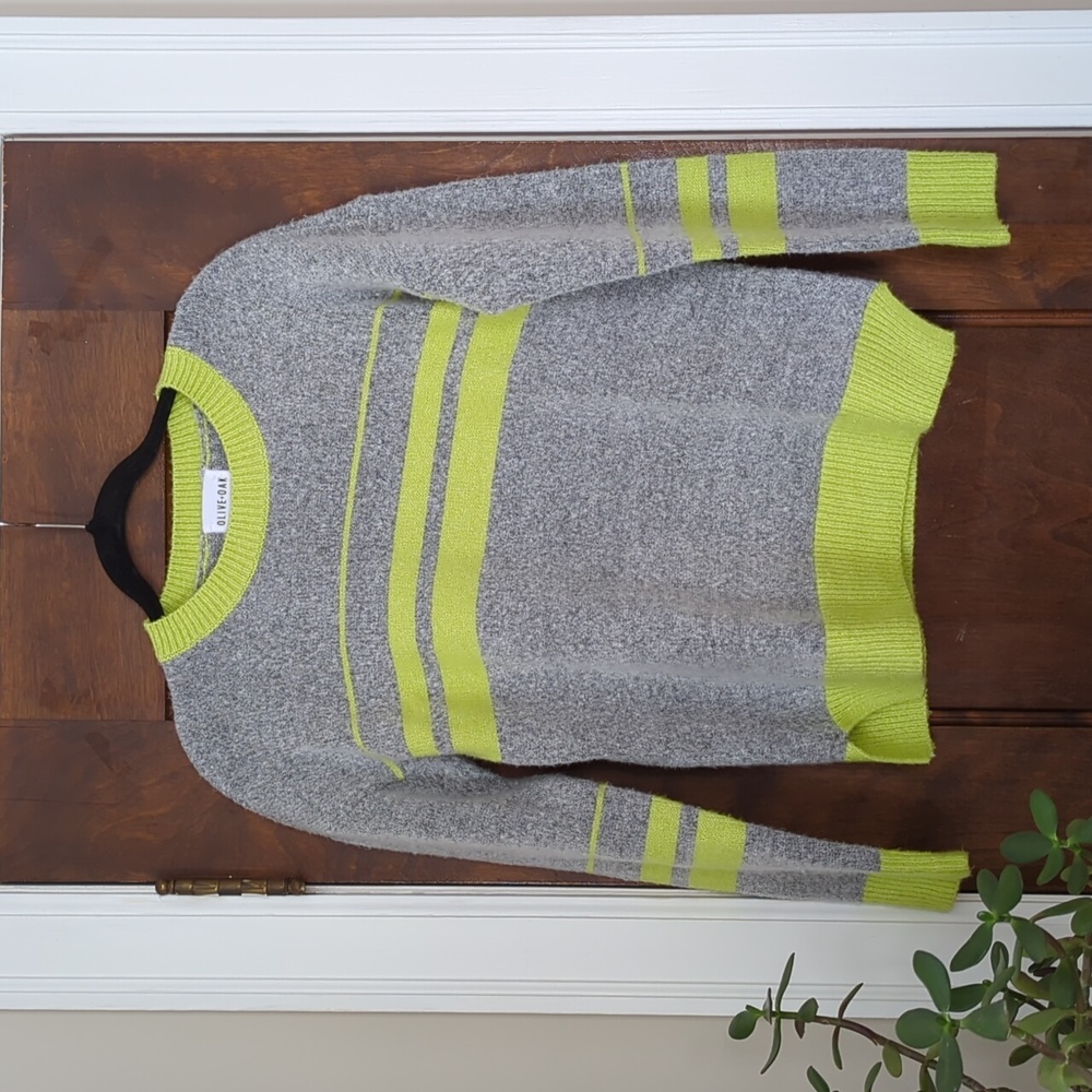 Olive + Oak | Cozy Striped Sweater - Size XS
